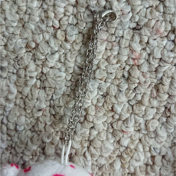 Craftholic Sloth bear double Plush Doll keychain with magnet - red lips Confetti - Picture 3 of 6